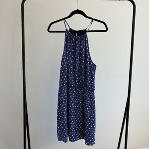 Dynamite Navy and White Patterned Dress